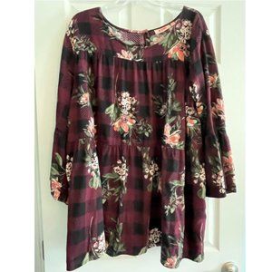 Evri Bell Sleeve Tiered Top